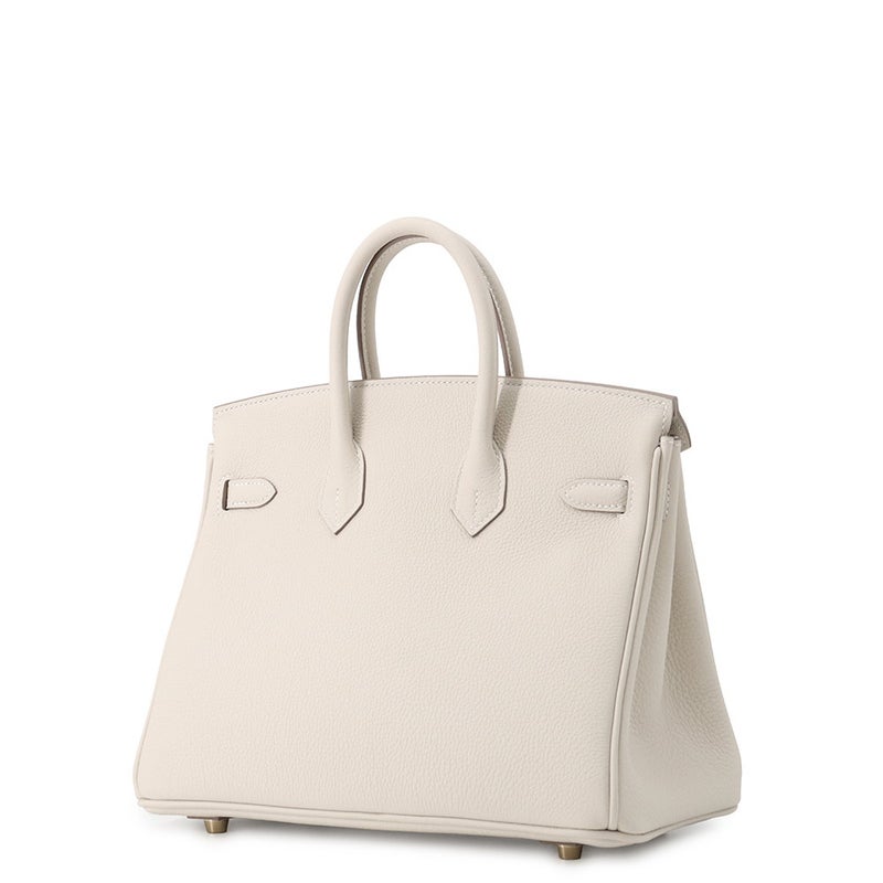 エルメス バーキン25 クレ/ゴールド金具 トゴ G刻印 HERMES Birkin ハンドバッグ