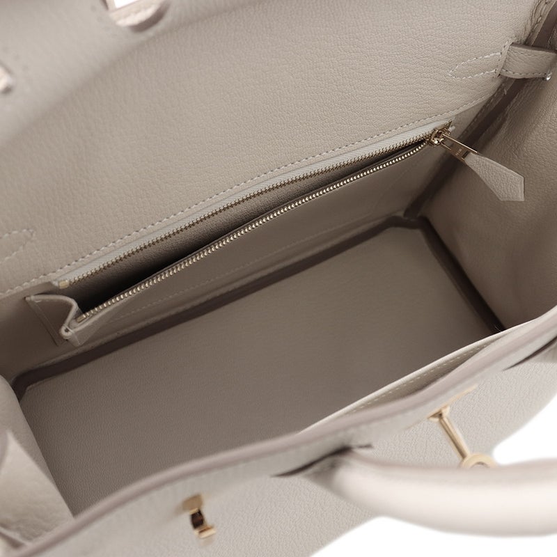 エルメス バーキン25 クレ/ゴールド金具 トゴ G刻印 HERMES Birkin ハンドバッグ