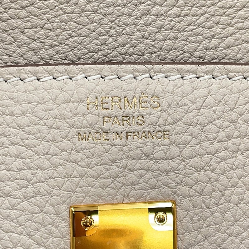エルメス バーキン25 クレ/ゴールド金具 トゴ G刻印 HERMES Birkin ハンドバッグ