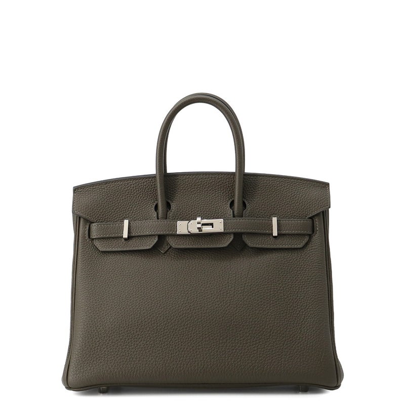 エルメス バーキン25 ヴェールマキ/シルバー金具 トゴ Y刻印 HERMES Birkin ハンドバッグ