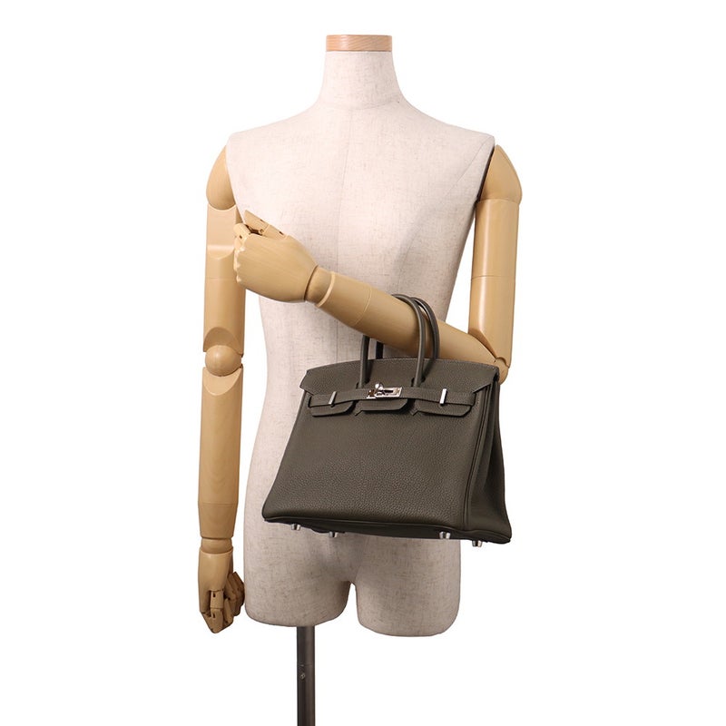エルメス バーキン25 ヴェールマキ/シルバー金具 トゴ Y刻印 HERMES Birkin ハンドバッグ
