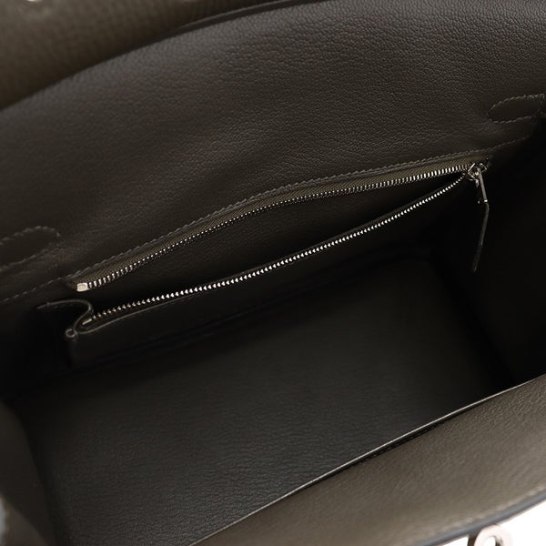 エルメス バーキン25 ヴェールマキ/シルバー金具 トゴ Y刻印 HERMES Birkin ハンドバッグ