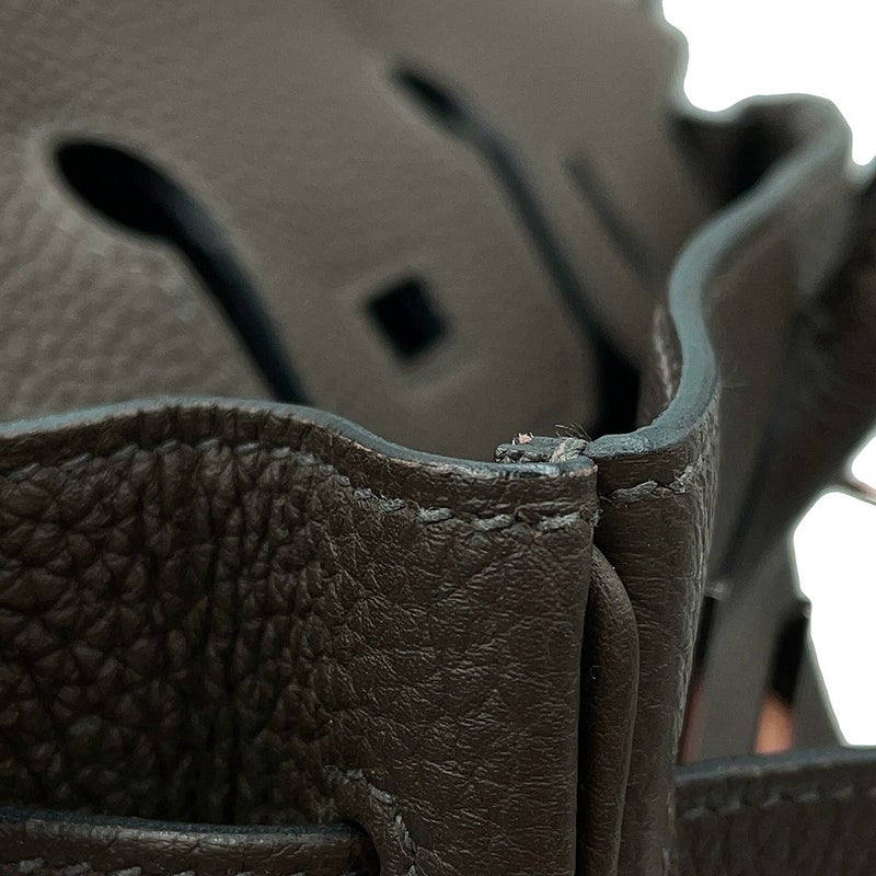 エルメス バーキン25 ヴェールマキ/シルバー金具 トゴ Y刻印 HERMES Birkin ハンドバッグ