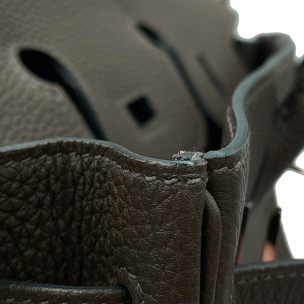 エルメス バーキン25 ヴェールマキ/シルバー金具 トゴ Y刻印 HERMES Birkin ハンドバッグ