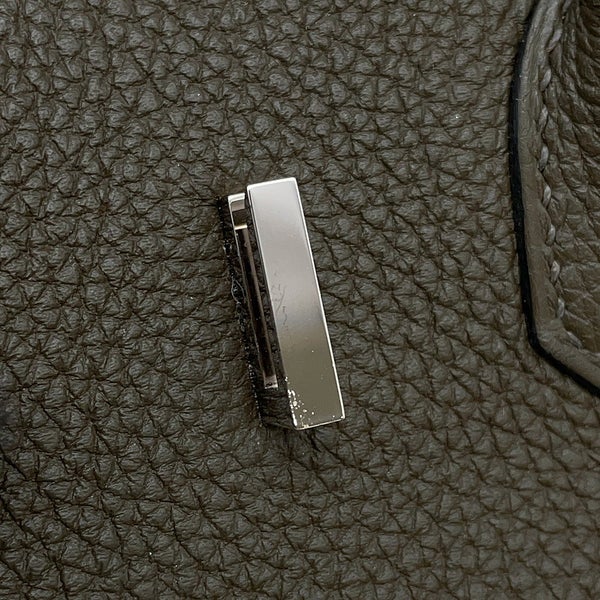 エルメス バーキン25 ヴェールマキ/シルバー金具 トゴ Y刻印 HERMES Birkin ハンドバッグ