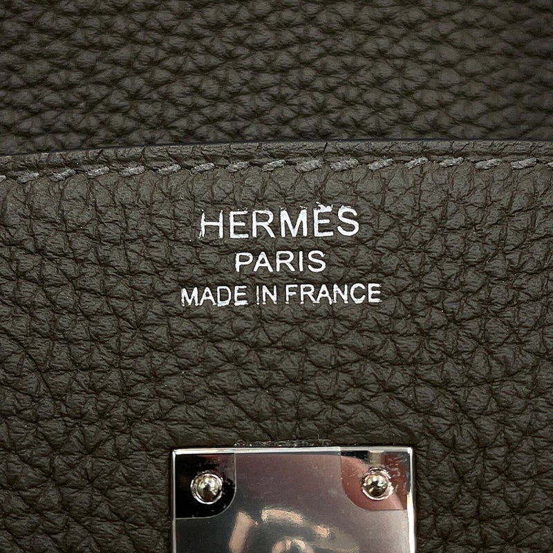 エルメス バーキン25 ヴェールマキ/シルバー金具 トゴ Y刻印 HERMES Birkin ハンドバッグ