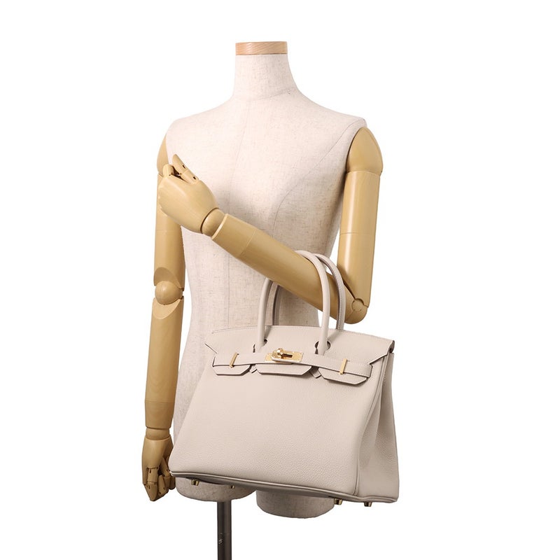 エルメス バーキン30 クレ/ゴールド金具 トゴ G刻印 HERMES Birkin ハンドバッグ