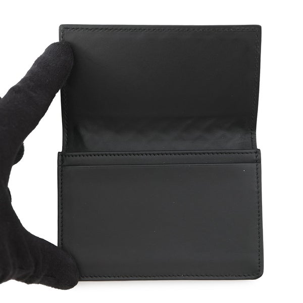 ボッテガヴェネタ カードケース イントレチャート レザー BOTTEGA VENETA 名刺入れ 黒