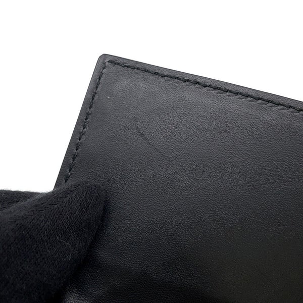 ボッテガヴェネタ カードケース イントレチャート レザー BOTTEGA VENETA 名刺入れ 黒