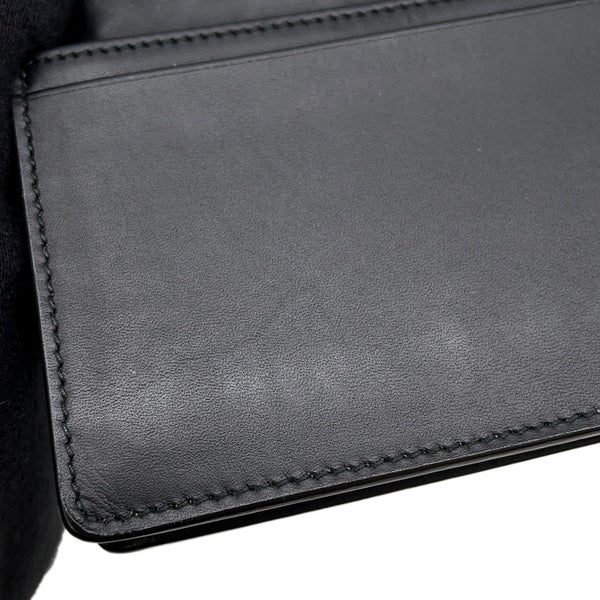 ボッテガヴェネタ カードケース イントレチャート レザー BOTTEGA VENETA 名刺入れ 黒