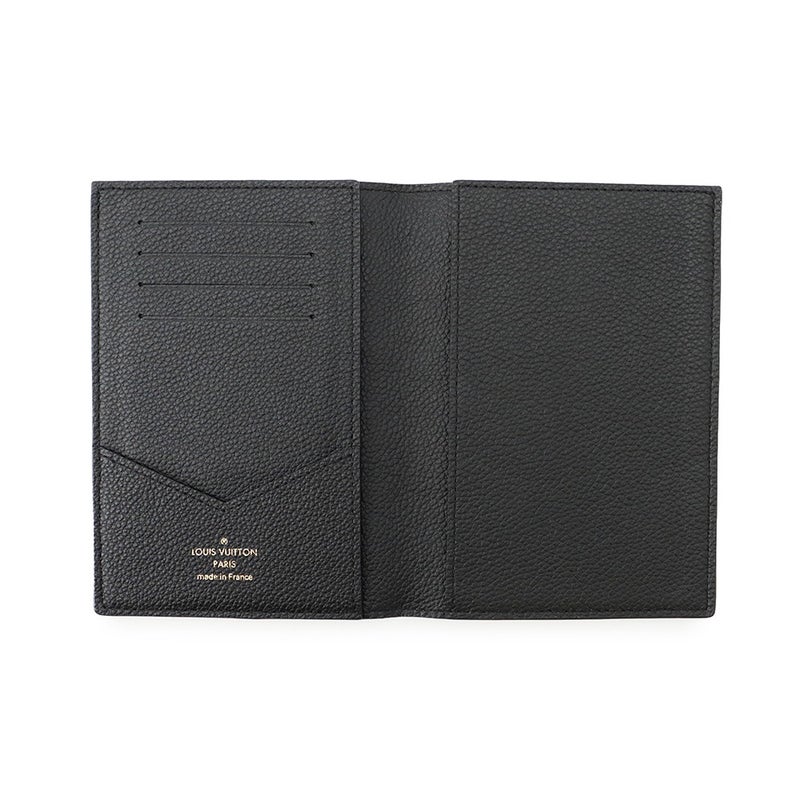 ルイヴィトン モノグラム・アンプラント パスポートカバー クーヴェルテュール・パスポール NM  M63914 LOUIS VUITTON 黒