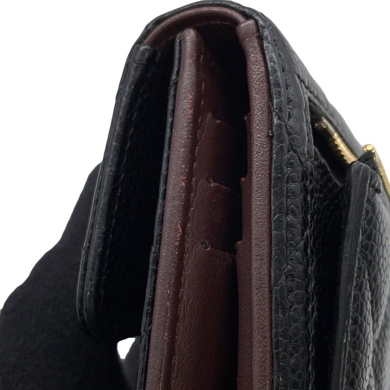 シャネル 三つ折り財布 クラシック スモール フラップ ウォレット ラムスキン AP0231 CHANEL 財布 ブラック 黒