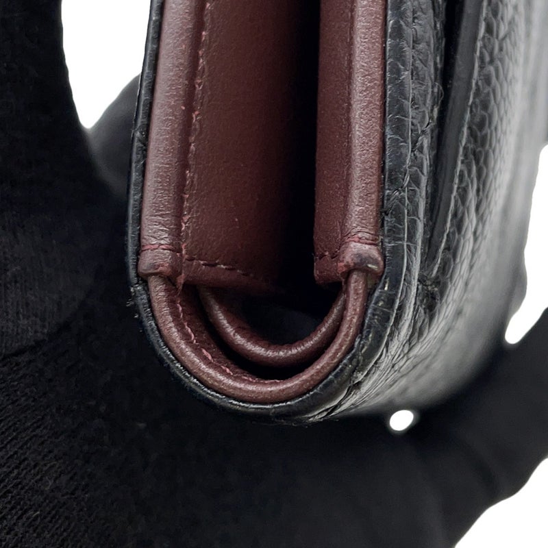 シャネル 三つ折り財布 クラシック スモール フラップ ウォレット ラムスキン AP0231 CHANEL 財布 ブラック 黒