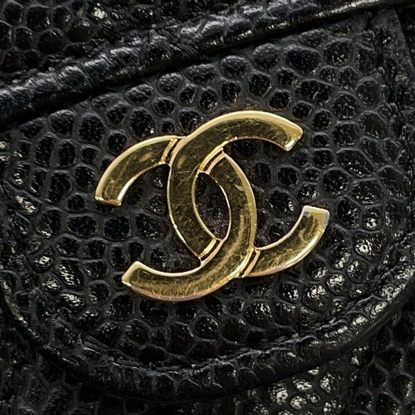 シャネル 三つ折り財布 クラシック スモール フラップ ウォレット ラムスキン AP0231 CHANEL 財布 ブラック 黒