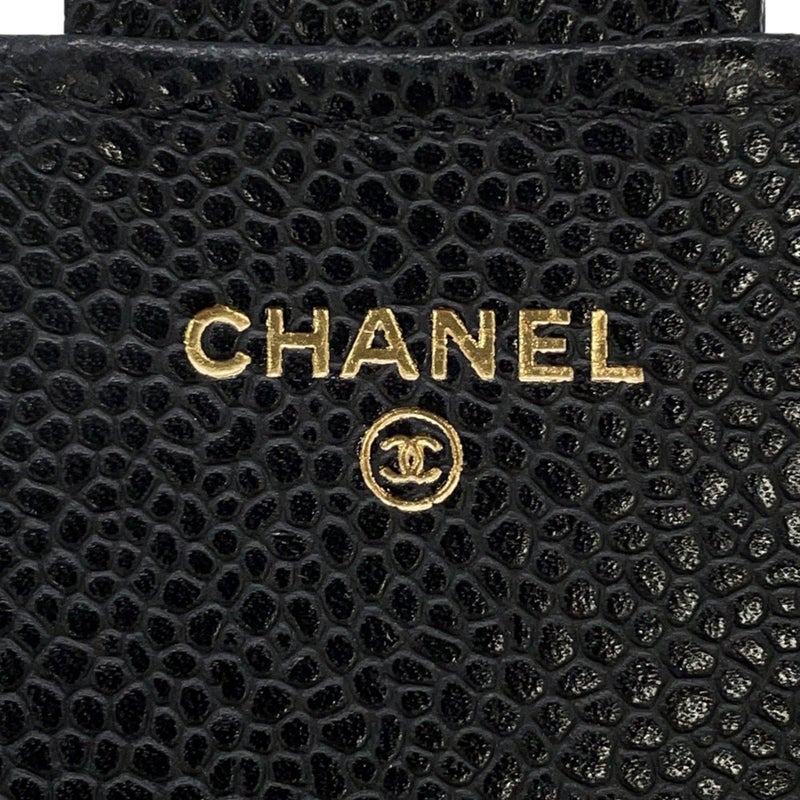 シャネル 三つ折り財布 クラシック スモール フラップ ウォレット ラムスキン AP0231 CHANEL 財布 ブラック 黒