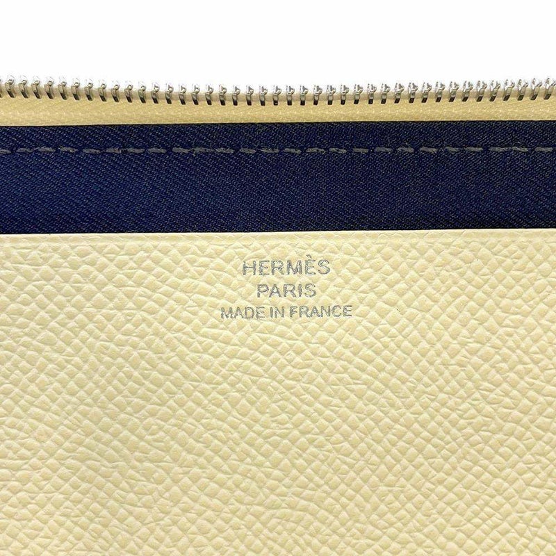 エルメス 長財布 ヌーヴォー・トゥー・ゴー・ジップ ナタ/シルバー金具 ヴォーエプソン/スイフト B刻印
