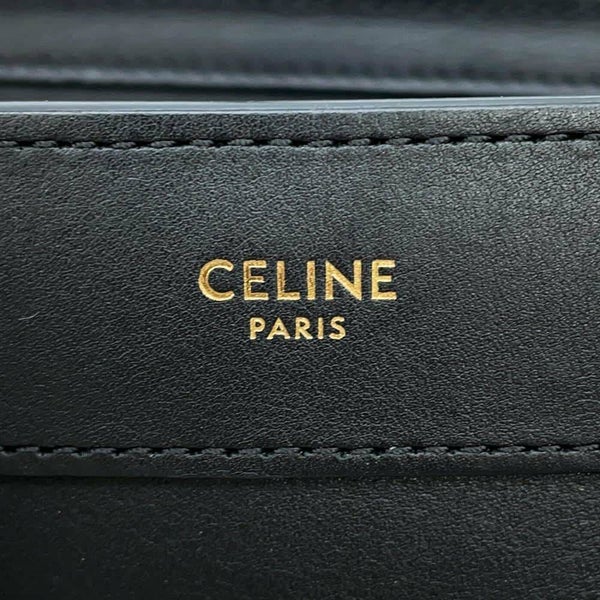 セリーヌ ハンドバッグ ラゲージ ナノショッパー レザー 189243 CELINE バッグ 2wayショルダーバッグ 黒