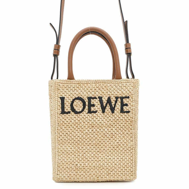 ロエベ ハンドバッグ ロゴ スタンダード STANDARD ラフィア A563S30X05 LOEWE かごバッグ ショルダーバッグ