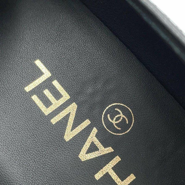 シャネル ローファー ココマーク レザー レディースサイズ38 1/2C G36717 CHANEL 靴 黒