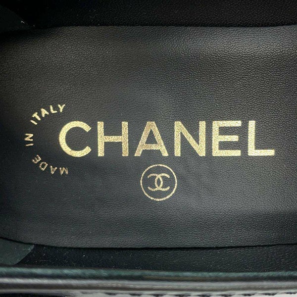 シャネル ローファー ココマーク レザー レディースサイズ38 1/2C G36717 CHANEL 靴 黒