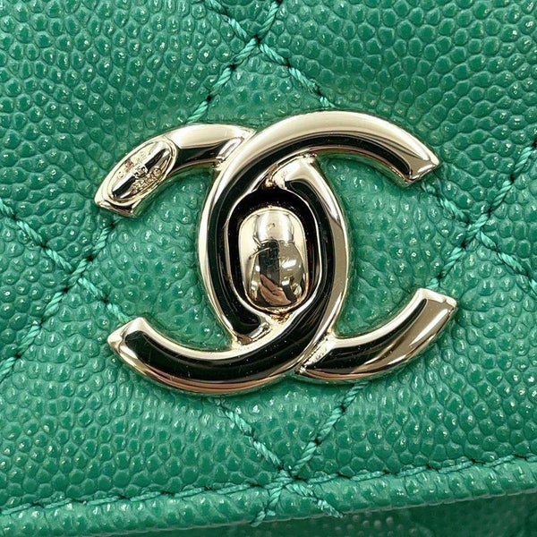 シャネル ハンドバッグ マトラッセ ココマーク ココハンドル キャビアスキン A92990 CHANEL 2way