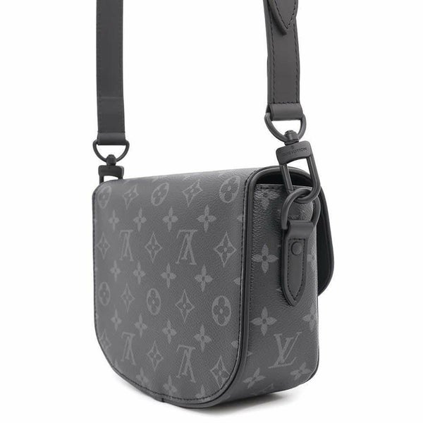 ルイヴィトン ショルダーバッグ モノグラム・エクリプス モンスリ・メッセンジャー M12519 LOUIS VUITTON ブラック 黒