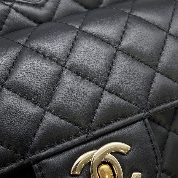 シャネル チェーンショルダーバッグ マトラッセ ハートシェイプ ラムスキン AS3191 CHANEL バッグ 黒