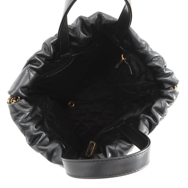 シャネル リュック シャネル22 スモール シャイニーカーフスキン AS3859 CHANEL バックパック 黒