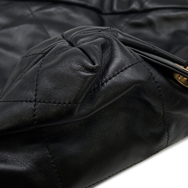 シャネル リュック シャネル22 スモール シャイニーカーフスキン AS3859 CHANEL バックパック 黒