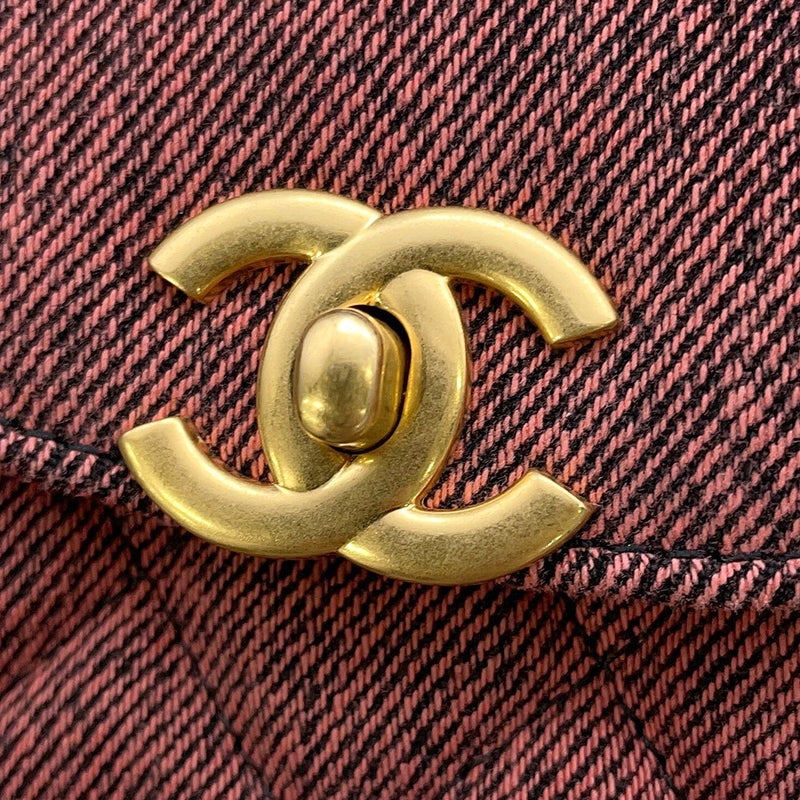 シャネル ハンドバッグ マトラッセ ココマーク ミニショッピングバッグ ウォッシュドデニム AS4416 CHANEL 2way 黒