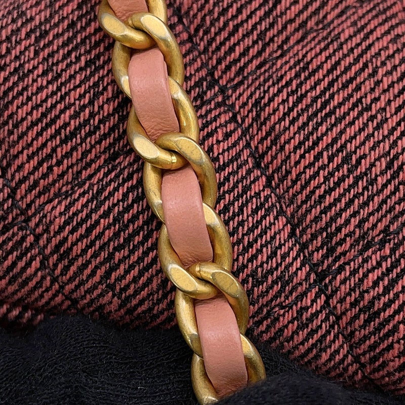 シャネル ハンドバッグ マトラッセ ココマーク ミニショッピングバッグ ウォッシュドデニム AS4416 CHANEL 2way 黒