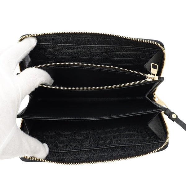 ルイヴィトン 長財布 モノグラム・アンプラント ジッピー・ウォレット M80481 LOUIS VUITTON 黒 ブラック ラウンドファスナー