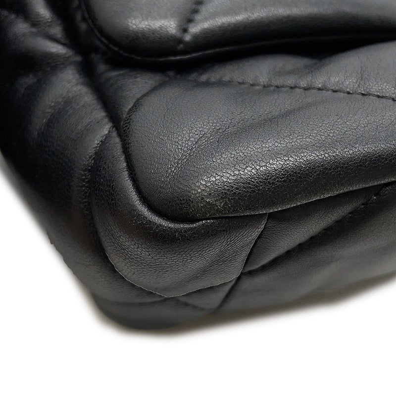 シャネル チェーンショルダーバッグ CHANEL19 ココマーク シャイニーラムスキン AS1160 CHANEL 黒