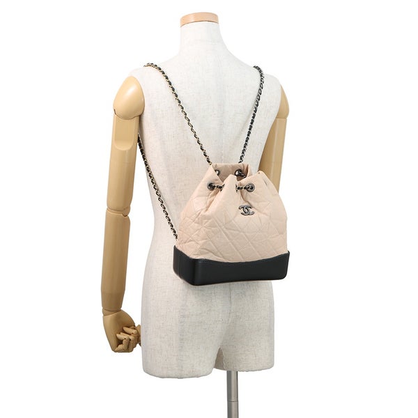 シャネル リュック ガブリエル ドゥ シャネル スモール ココマーク マトラッセ エイジドカーフスキン A94485 CHANEL 黒