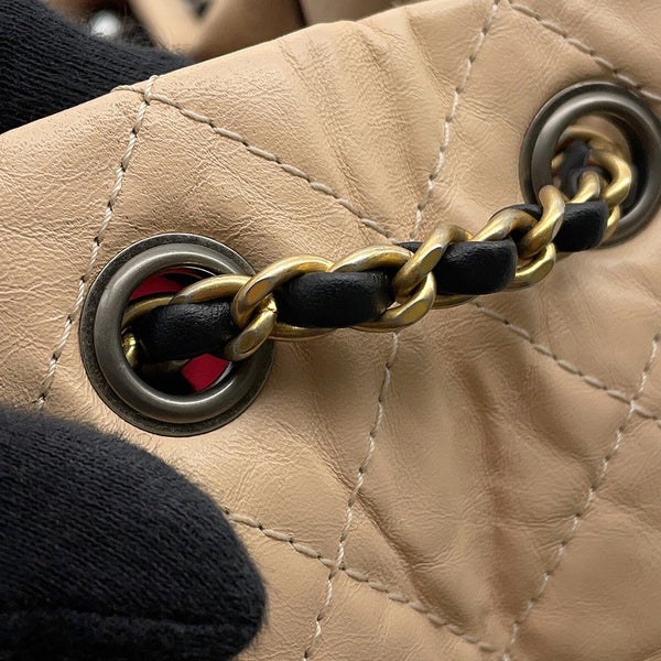 シャネル リュック ガブリエル ドゥ シャネル スモール ココマーク マトラッセ エイジドカーフスキン A94485 CHANEL 黒