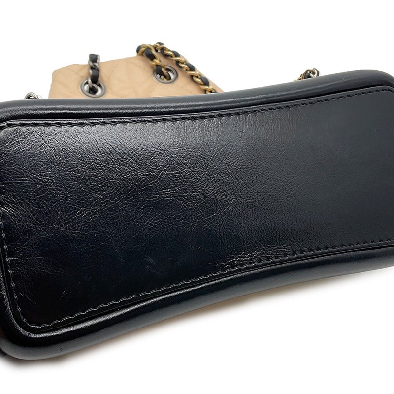 シャネル リュック ガブリエル ドゥ シャネル スモール ココマーク マトラッセ エイジドカーフスキン A94485 CHANEL 黒