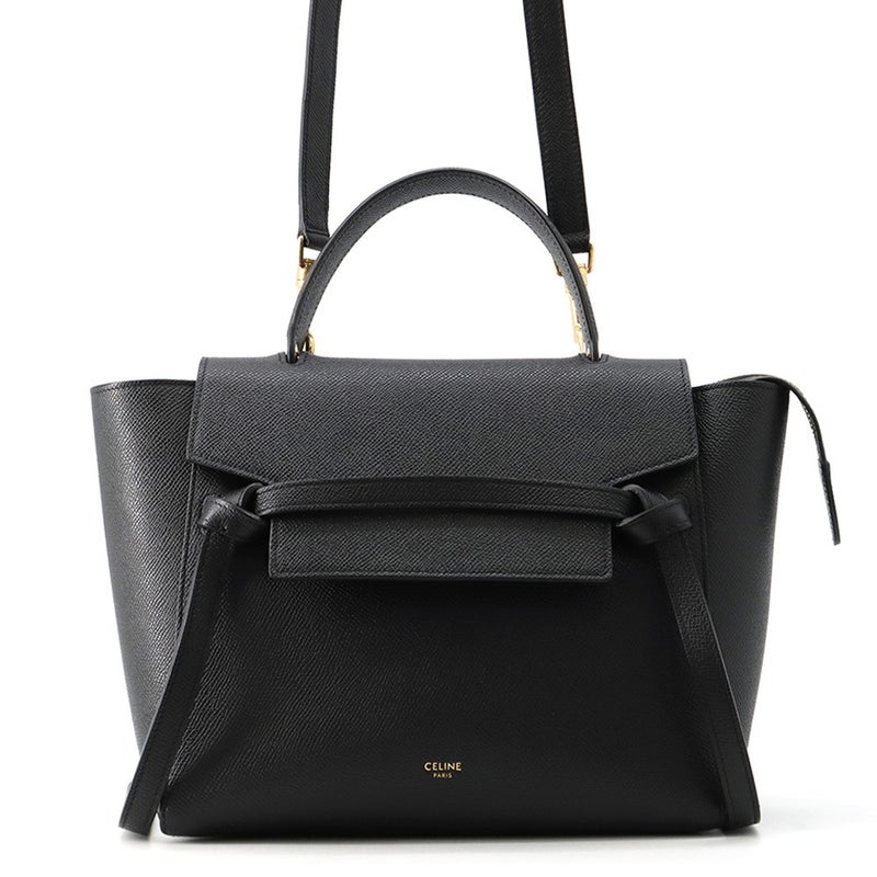 セリーヌ ハンドバッグ ベルトバッグ マイクロ 189153 CELINE バッグ 2wayショルダーバッグ 黒