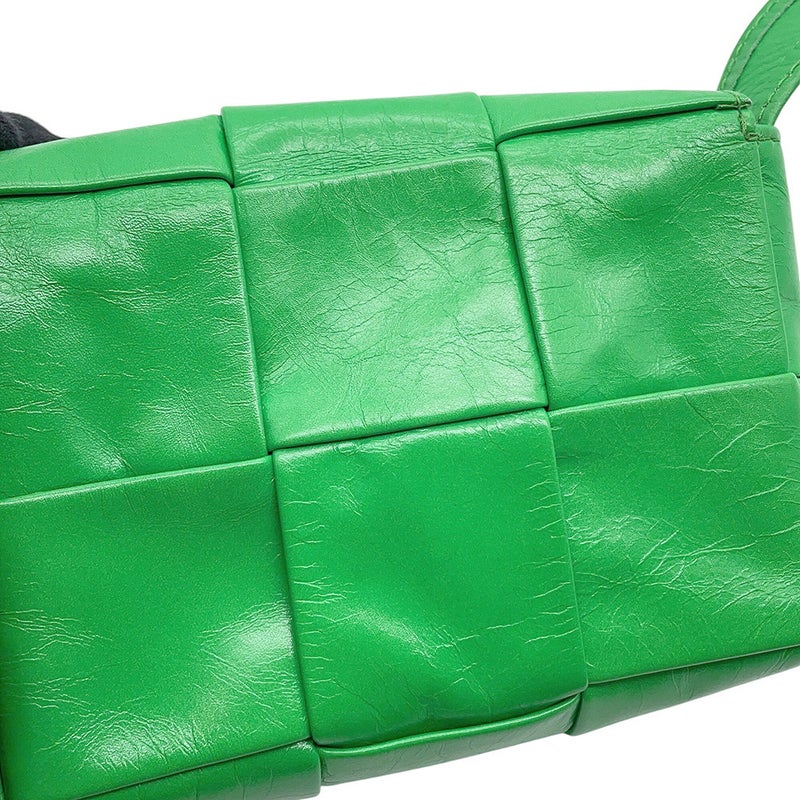 ボッテガヴェネタ ショルダーバッグ マキシイントレチャート キャンディカセット レザー BOTTEGA VENETA バッグ