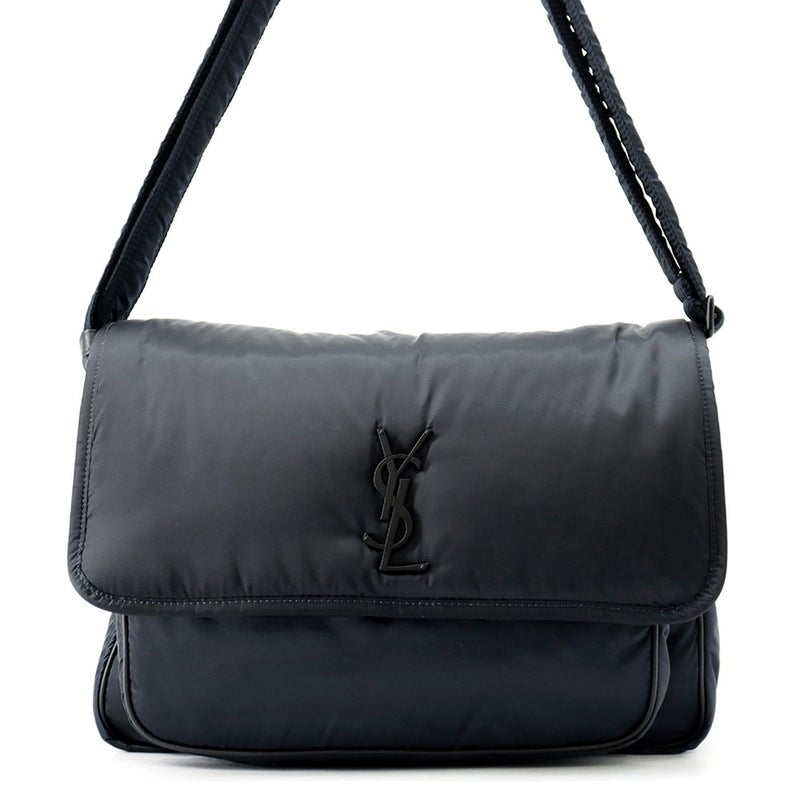 サンローランパリ ショルダーバッグ ニキ  ナイロン 757146SAINT LAURENT PARIS メッセンジャー  バッグ 黒