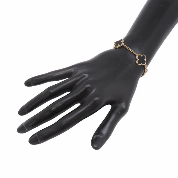 ヴァンクリーフ＆アーペル ブレスレット ヴィンテージ アルハンブラ ブレスレット 5モチーフ オニキス K18YG VCARA41300