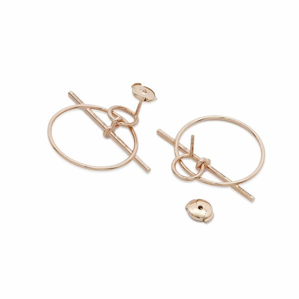 エルメス ピアス エシャペ PM K18PGピンクゴールド HERMES ジュエリー