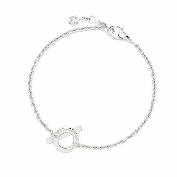 エルメス ブレスレット フィネス ブレスレット ダイヤ 18P 0.55ct K18WG サイズST HERMES ジュエリー