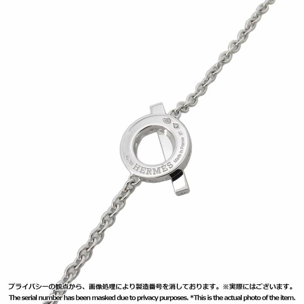 エルメス ブレスレット フィネス ブレスレット ダイヤ 18P 0.55ct K18WG サイズST HERMES ジュエリー