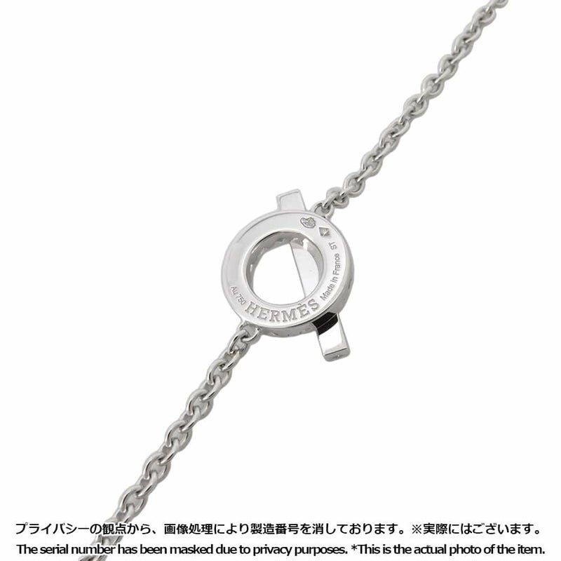 エルメス ブレスレット フィネス ブレスレット ダイヤ 18P 0.55ct K18WG サイズST HERMES ジュエリー