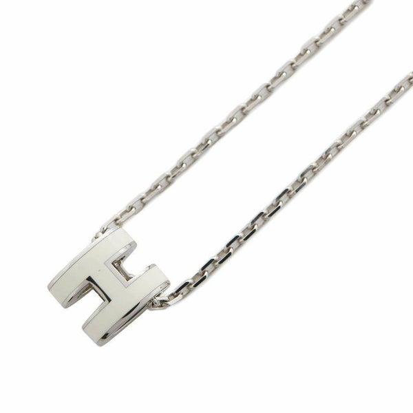 エルメス ネックレス ミニ・ポップアッシュ ホワイト/シルバー金具 HERMES アクセサリー