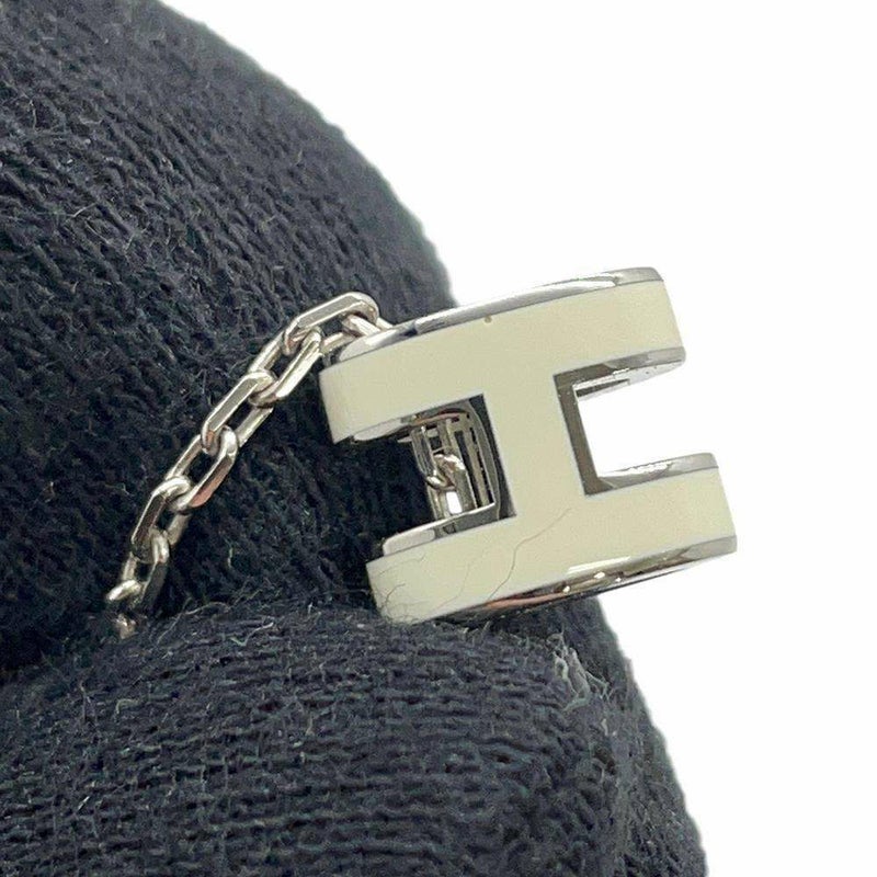 エルメス ネックレス ミニ・ポップアッシュ ホワイト/シルバー金具 HERMES アクセサリー