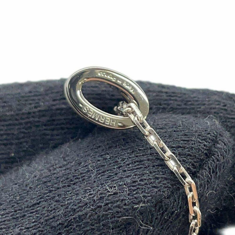 エルメス ネックレス ミニ・ポップアッシュ ホワイト/シルバー金具 HERMES アクセサリー