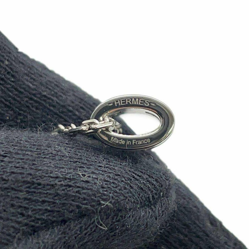 エルメス ネックレス ミニ・ポップアッシュ ホワイト/シルバー金具 HERMES アクセサリー