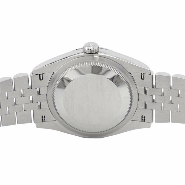 ロレックス デイトジャスト36 SS/K18WG ランダムシリアル ルーレット 126234 ROLEX 腕時計 黒文字盤