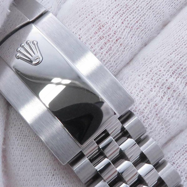 ロレックス デイトジャスト36 SS/K18WG ランダムシリアル ルーレット 126234 ROLEX 腕時計 黒文字盤